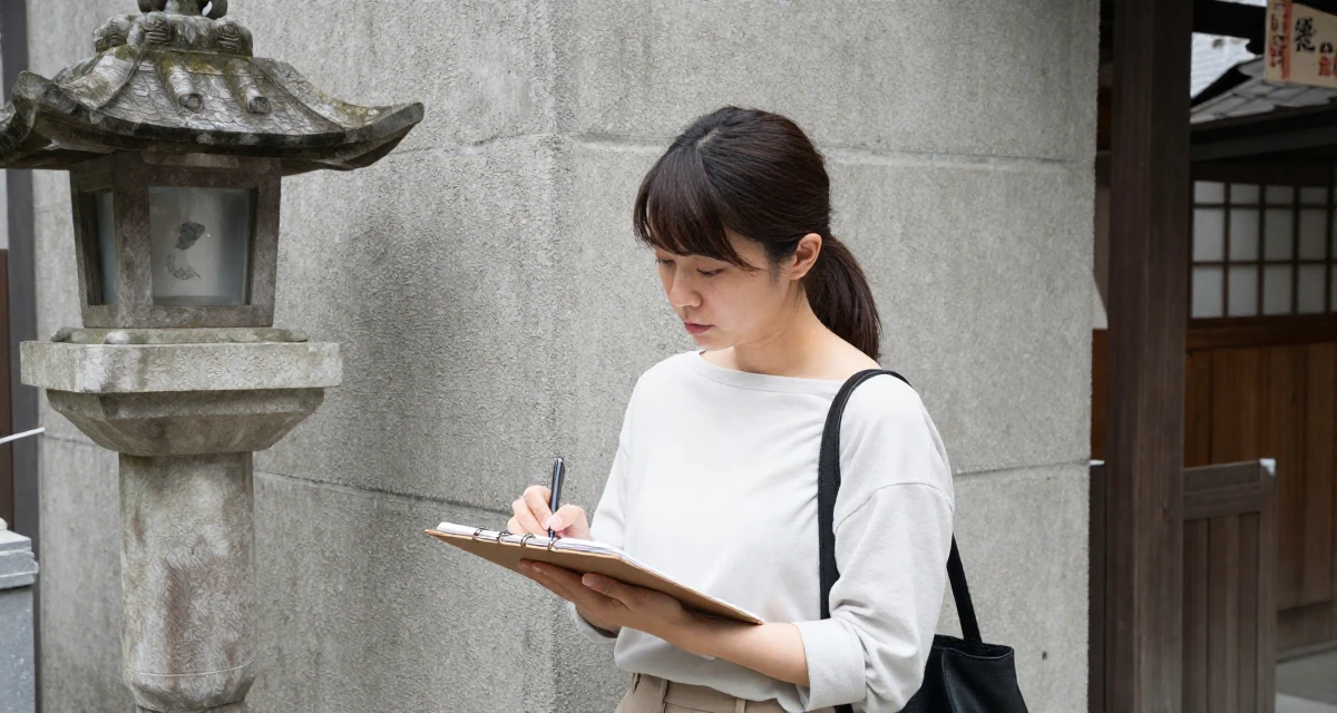 A steady Female Former bakery assistant, now crafting sweet, soft-aesthetic creator vibes in their 23, building first professional networks,
wearing a minimalist everyday clothing, sketching on a pad in a Japanese Shinto shrine.