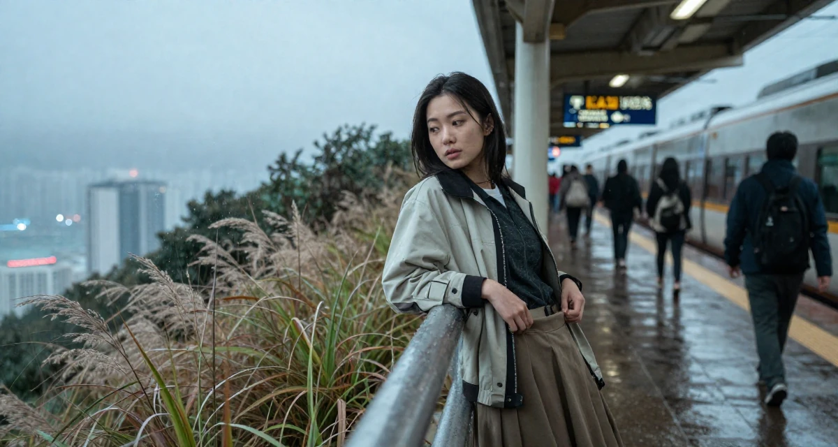 A sincere Female From Hong Kong, based in Kowloon, graduated from a community college majoring in film studies in their 26, dealing with younger competition while finding identity,
wearing a modern utilitarian outfit, fixing the hem of a skirt in a snowy mountain peak.