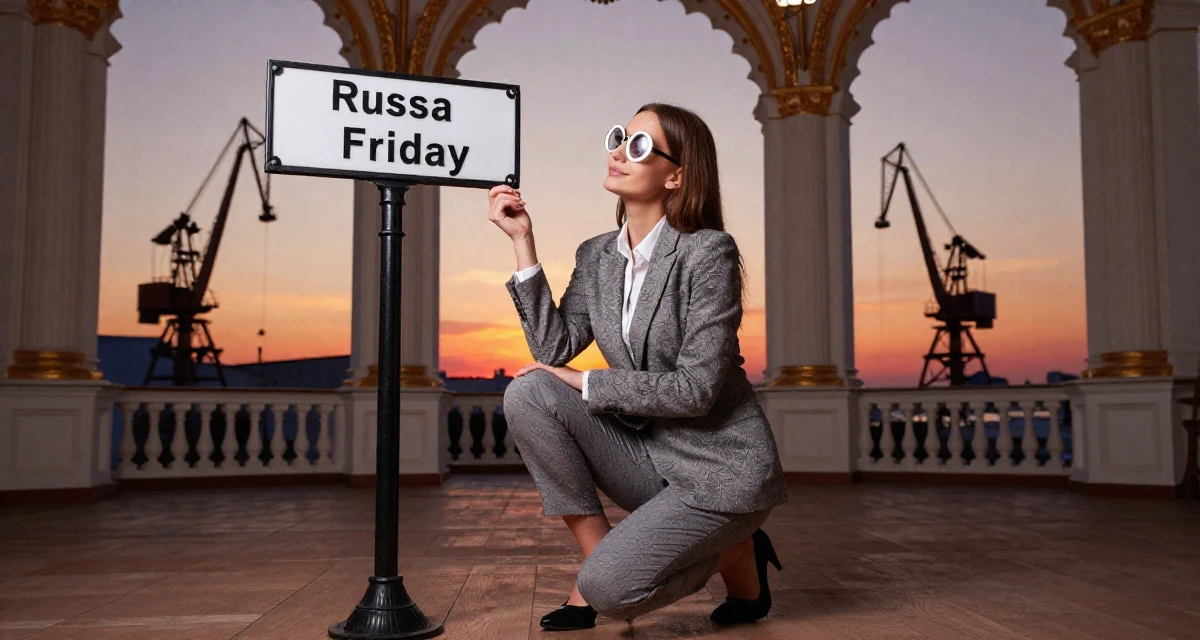 A gentle Female From Russia, studied psychology at a community college in their 30, feeling established and financially stable,
wearing a refined casual Friday look, looking at a street sign in a royal palace throne room.