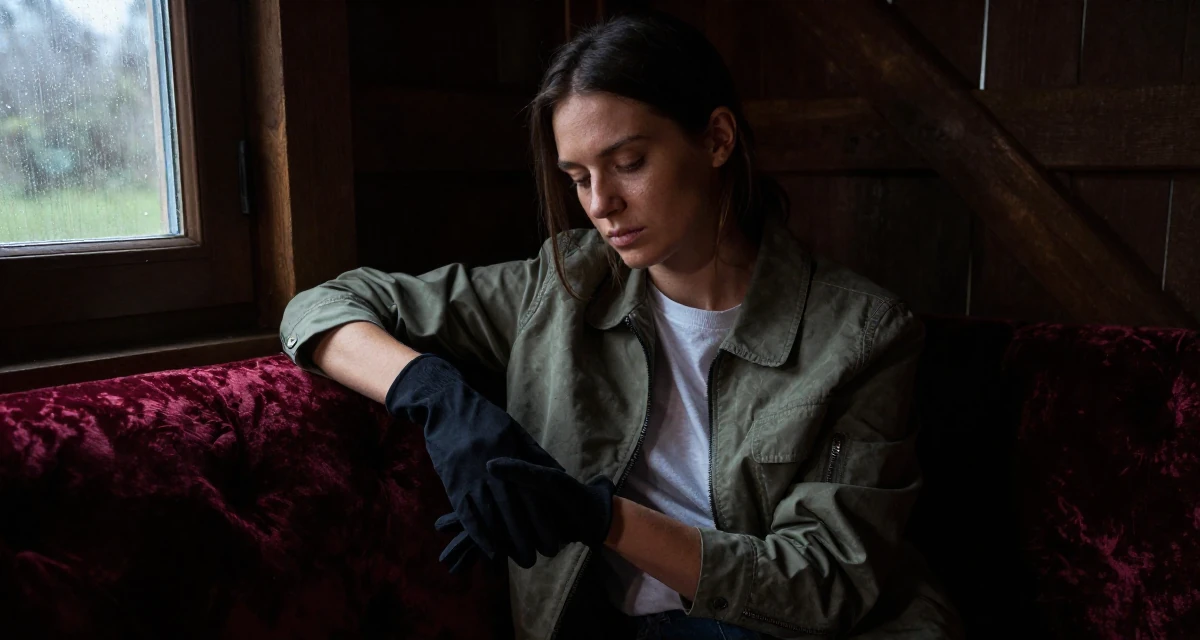 A quiet Female From Croatia, based in Rijeka, graduated from a communication institute majoring in sensual scene composition in their 22, dealing with inconsistent motivation,
wearing a structured jacket with casual tee, removing a glove in a barn interior.