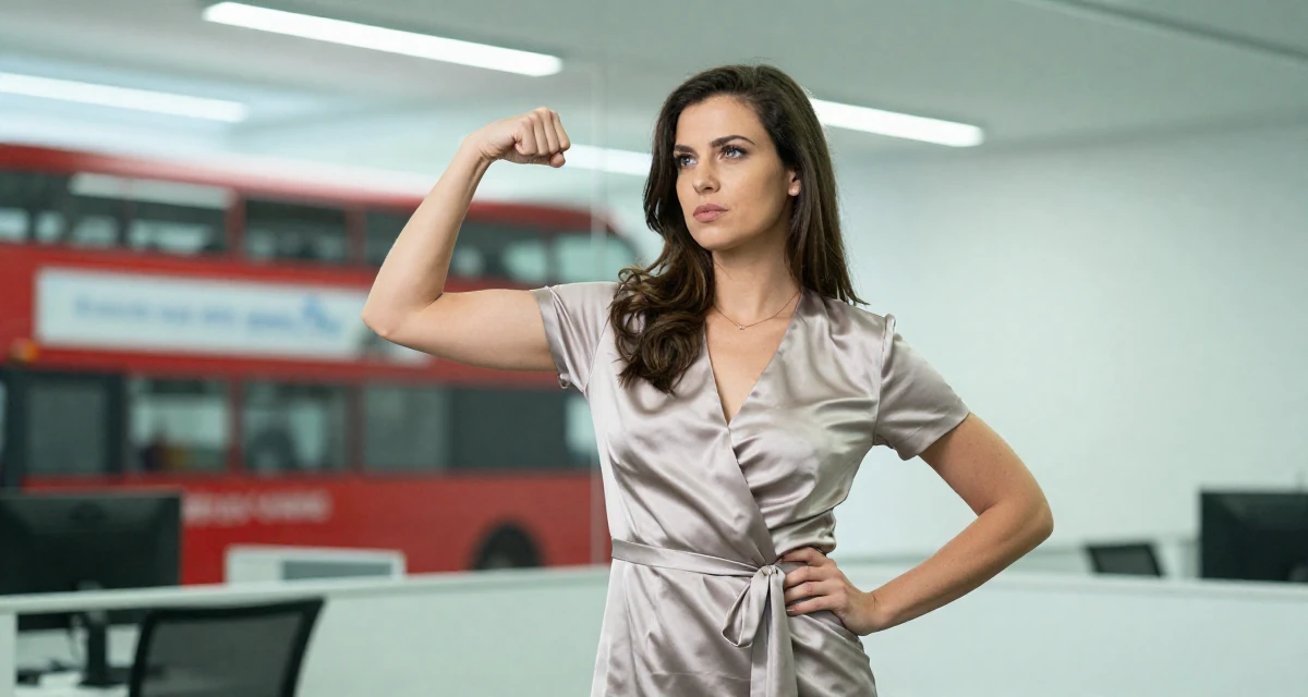 A aloof but intriguing Female Once a recruitment assistant, now creating relatable work-life content in their 25, thinking about long-term investments, wearing a satin wrap dress tied loosely at the waist, scrolling casually in a modern apartment.