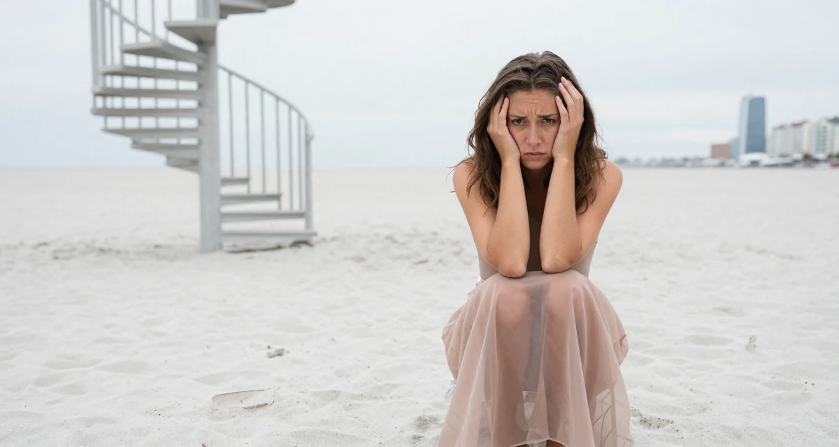 A stunned Female From Norway, based in Stavanger, graduated from a cultural college majoring in mood-centered photography in their 23, feeling pressure to “figure life out” quickly, wearing a sheer maxi skirt with a bodysuit underneath, running fingers through hair in a tropical white sand beach.