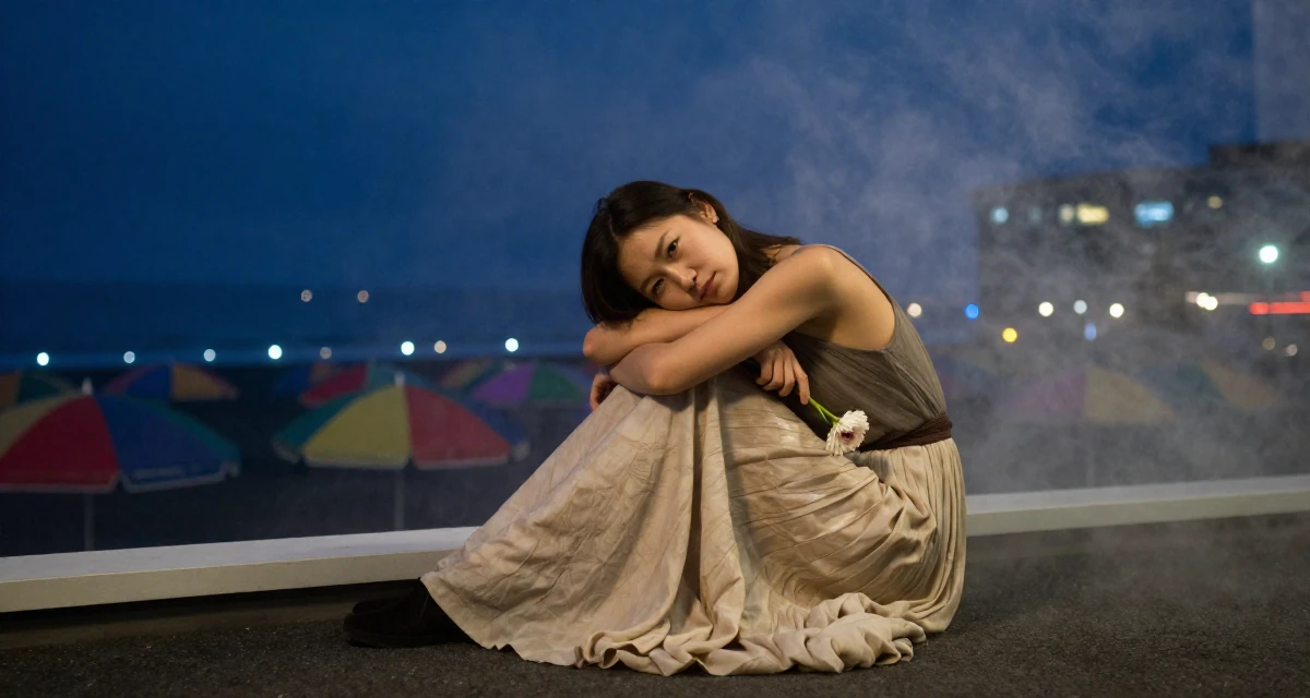 A disinterested Female From Iceland, majored in renewable energy studies in their 25, shaping long-term career direction, wearing a flowing maxi skirt and top, holding a flower in a conference room.