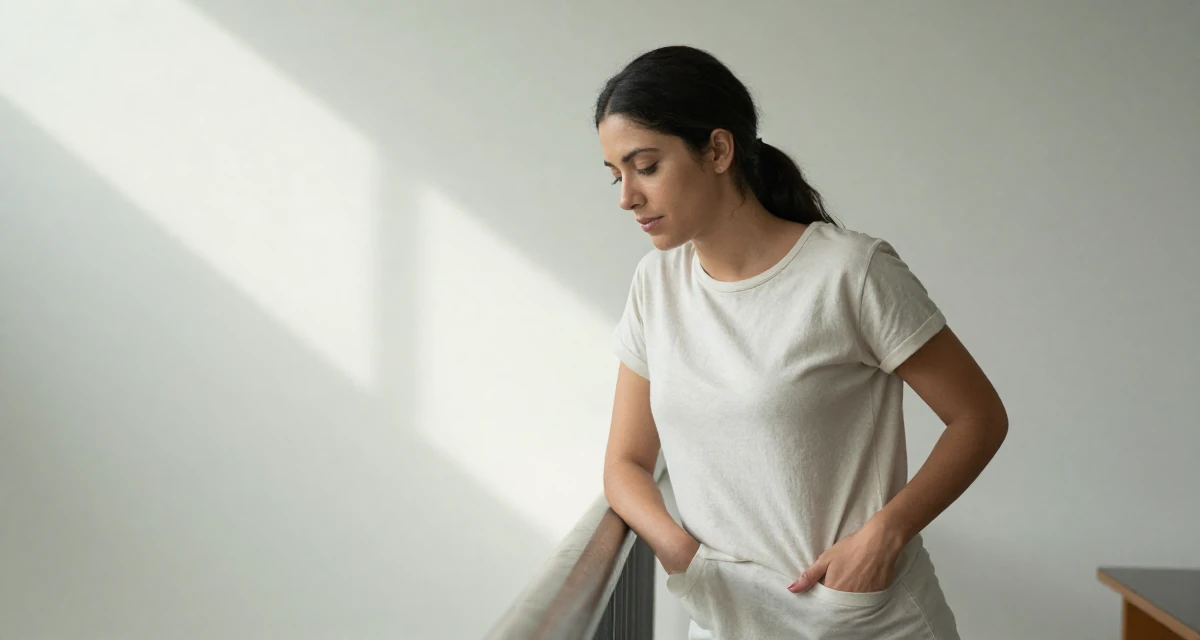 A serene Female From Madagascar, majored in ecotourism in their 22, navigating the confusing world of office politics, wearing a soft organic cotton clothing, sliding a hand into a pocket in a quiet library corner.