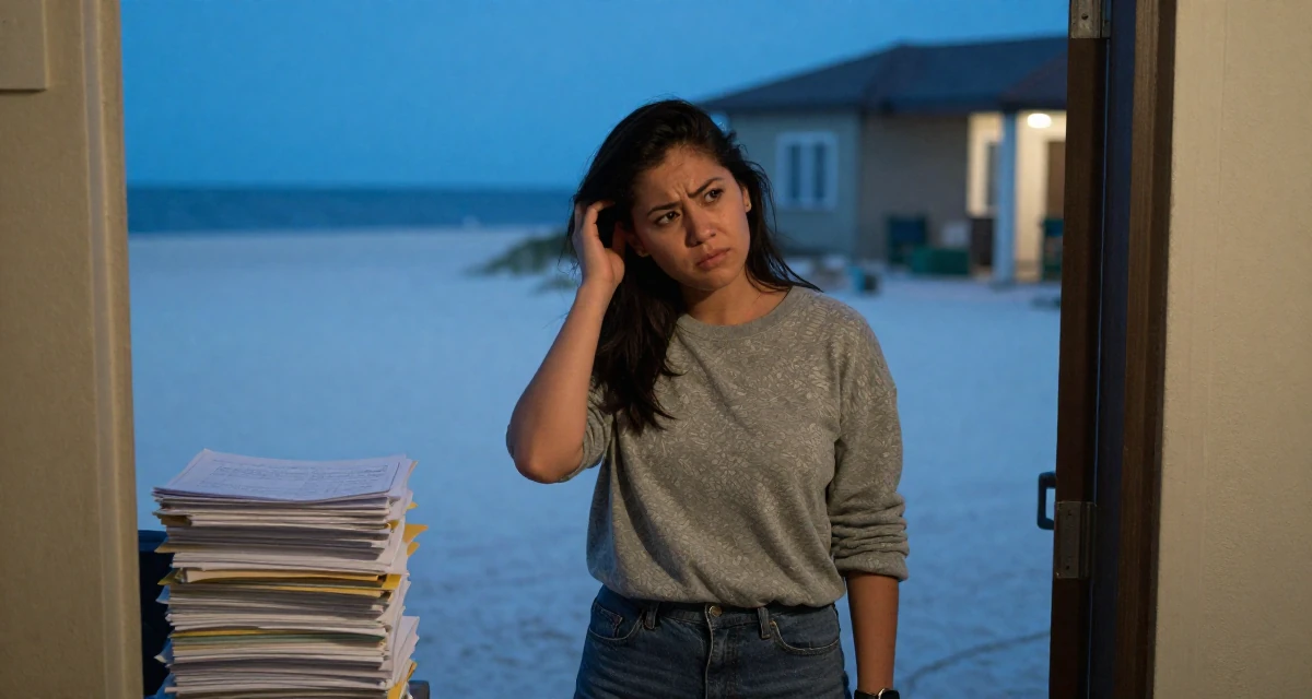 A intimidating Female From United States, studied civil service management in their 22, using body language to convey mood more than exposure, wearing a comfortable urban casual outfit, tucking hair behind an ear in a tropical white sand beach.