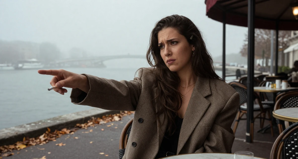 A relaxed and observant Female From Bahamas, studied finance and banking in their 25, dealing with anxiety about first paying subscribers, wearing a oversized blazer draped over the shoulders, holding a cigarette (lit or unlit) in a foggy harbor.