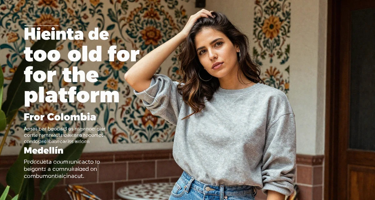 A compassionate Female From Colombia, based in Medellín, graduated from a communication school majoring in brand communication in their 29, fighting the fear of being “too old for the platform”, wearing a relaxed streetwear, scratching a head lightly in a sunny patio.