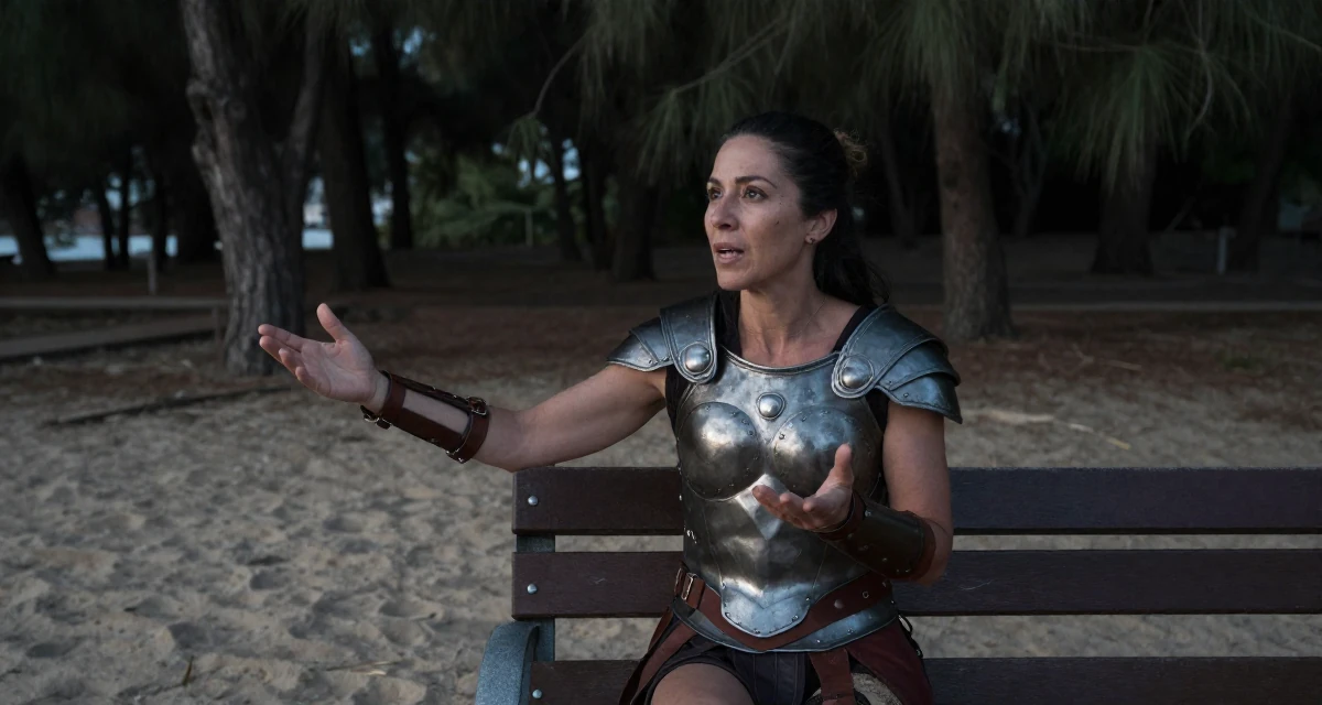 A inspired Female Former massage therapist, now offering wellness-focused content in their 43, redefining what 