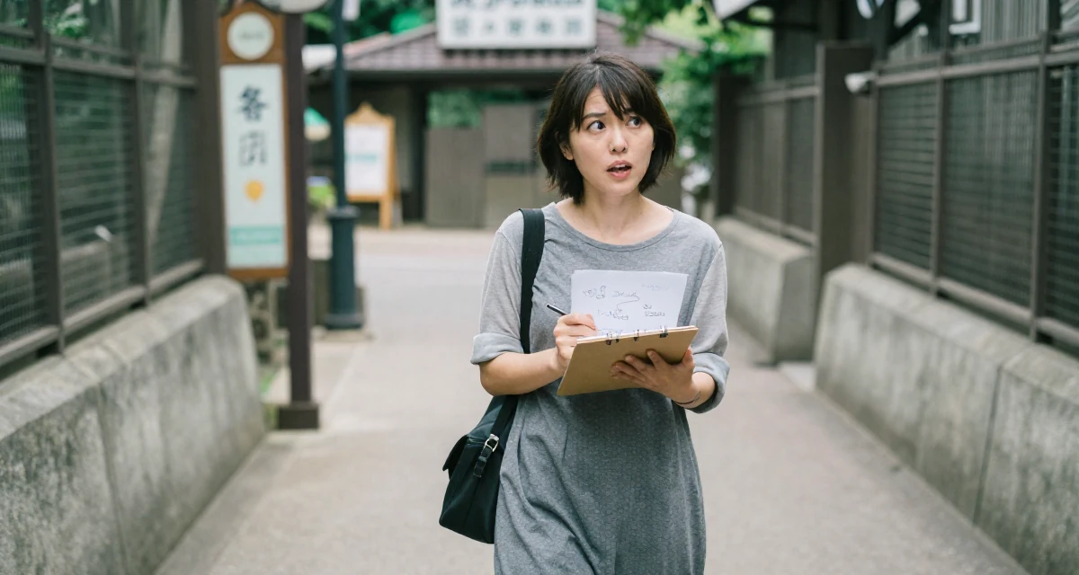 A playful Female From Japan, majored in sociology in Tokyo in their 24, worried about the future of the economy, wearing a t-shirt dress with the sleeves rolled up, sketching on a pad in a zoo pathway.