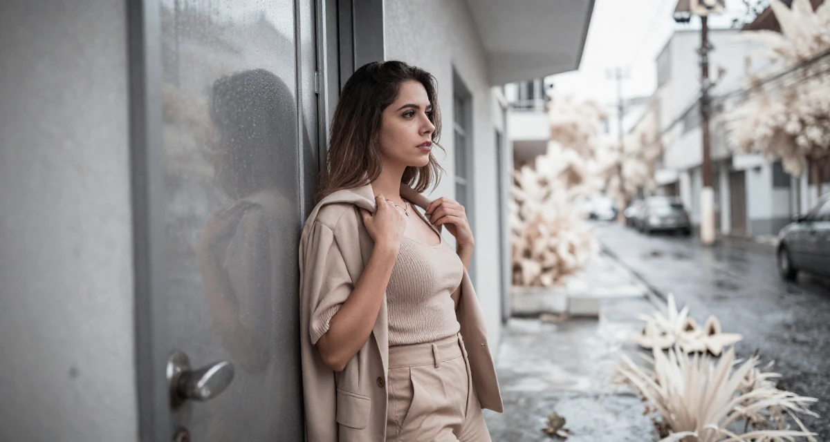 A contemplative Female From Brazil, studied software engineering in their 25, exuding a 