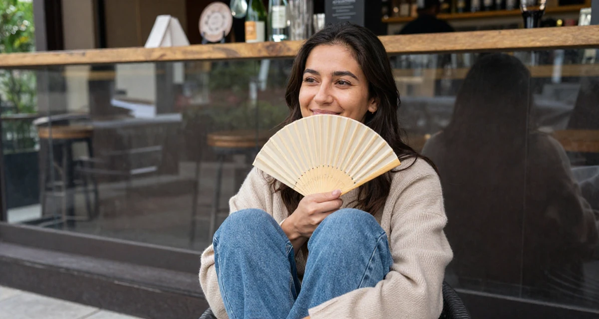 A smiling gently Female Once a hotel bartender, now creating nightlife-themed fan content in their 24, feeling a shift from 