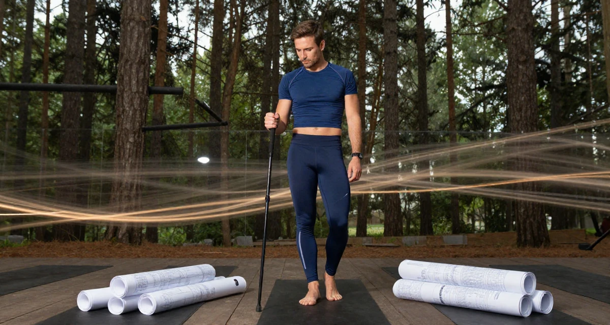 A composed male From Belgium, based in Ghent, graduated from a business school majoring in international marketing in their 25, developing early financial habits, wearing a gym shark style seamless leggings and matching crop top, scrolling casually in a yoga studio.