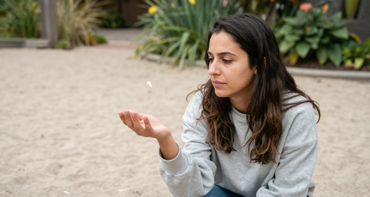 A sincere Female From Canada, trained in culinary arts in their 26, learning to endure hate comments quietly, wearing a relaxed streetwear, catching a falling flower petal in a botanical garden.