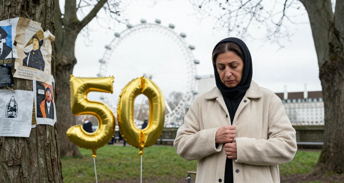 A deeply absorbed Female From Arabic-speaking world, studied business law in their 50, golden jubilee celebration of life, wearing a soft texture corduroy jacket, unbuttoning a coat in a magical forest clearing.