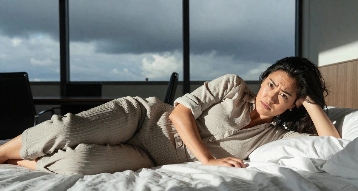 A rebellious Female Previously a music major, now offering exclusive performance clips in their 22, seeking mentorship from older colleagues, wearing a relaxed fit pleated trousers, rolling up sleeves in a glass-walled conference room.